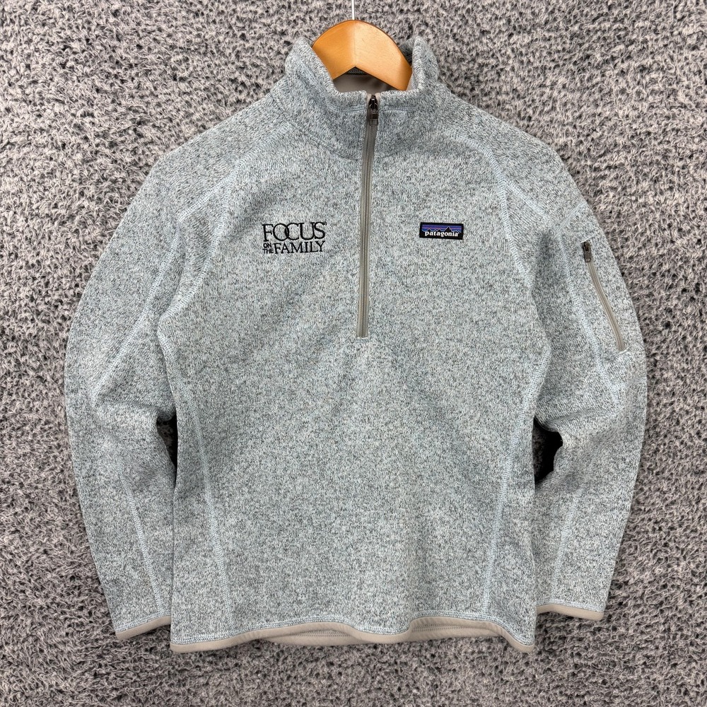 Patagonia Better Sweater Womens Small Blue 1/4 Zip Fleece Pullover Jacket Jumper